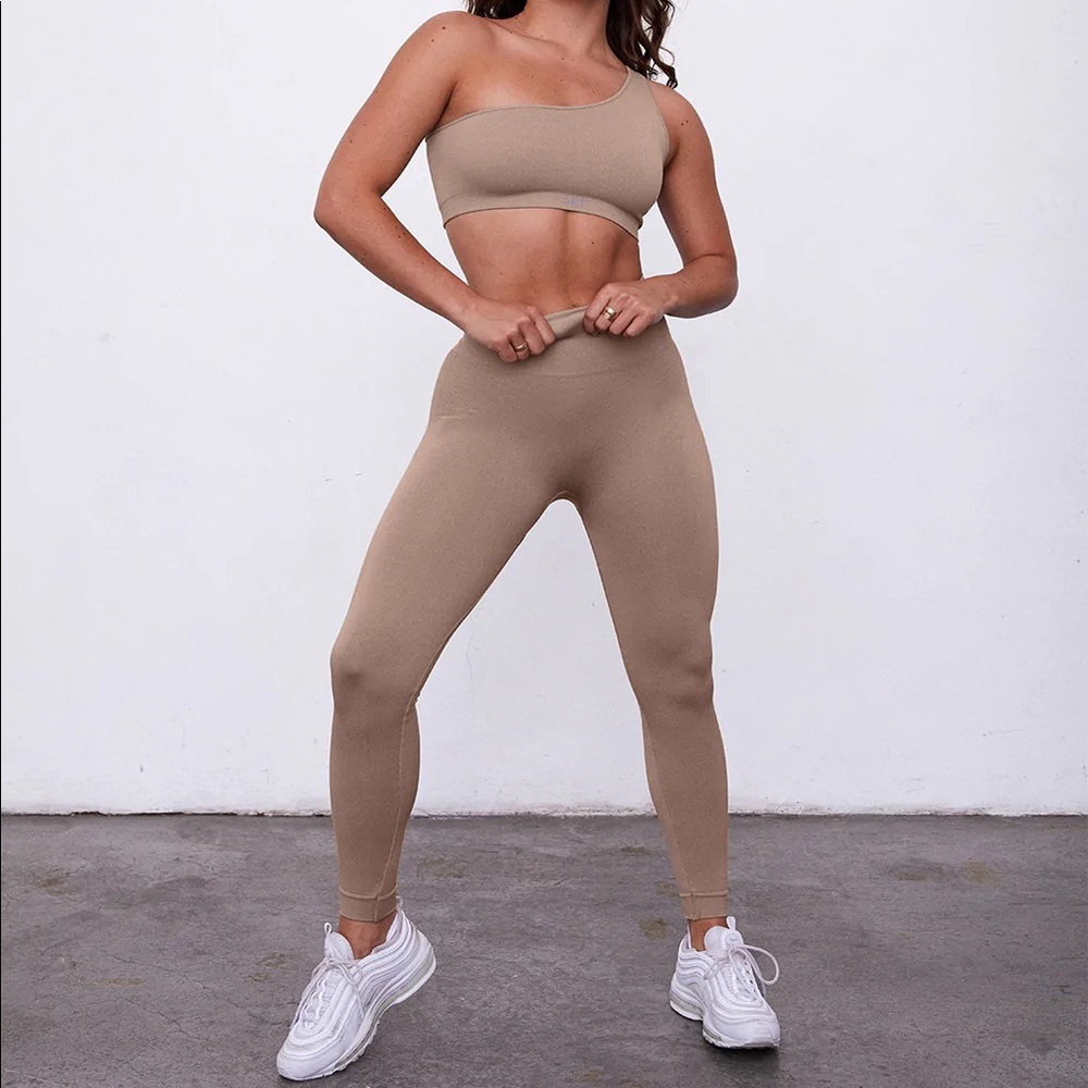 NEW Setactive Set Active Sculptflex Leggings Sand Workout S
